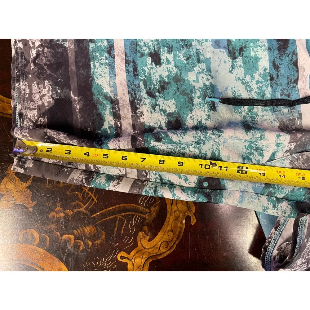 Pelagic Mens Argonaut Reefer Boardshorts Blue Grey Camo Striped Performance‎ 30